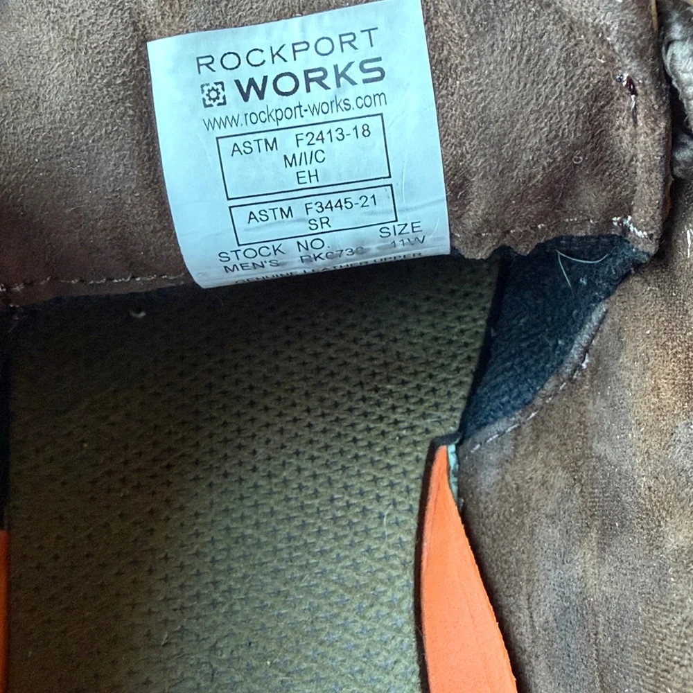 Rockport Works Steel Toe Boat Shoe Sz 11W